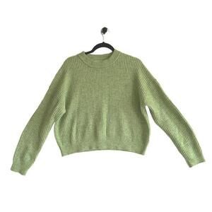 Chic Cropped Ribbed Sweater - H&M - Size S